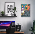Charizard & Mewtwo Wall Poster