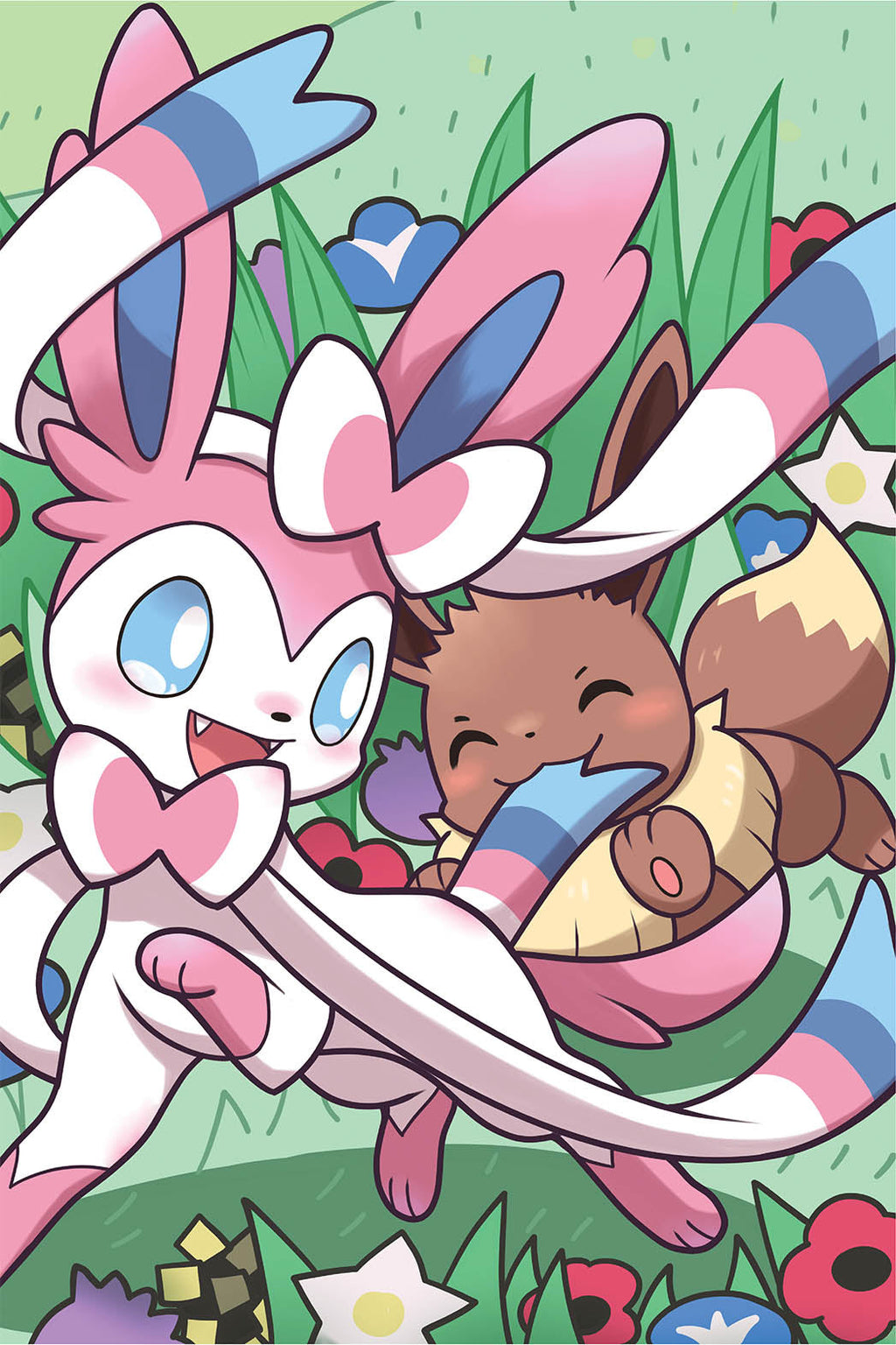 Eevee & Sylveon Wall Poster