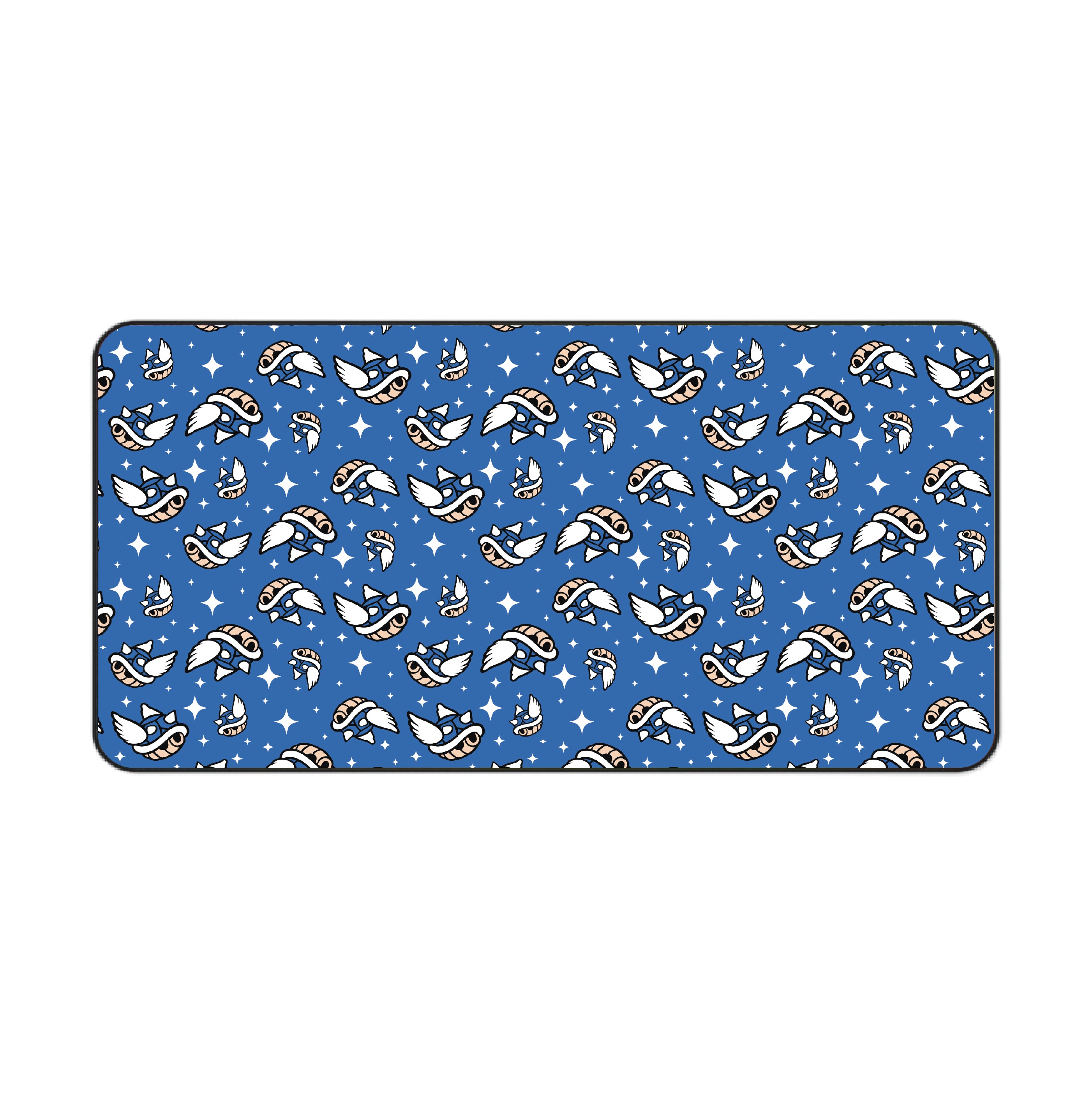 Mario Shells (Blue) Desk Mat