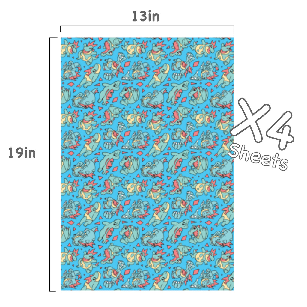 Totodile Wrapping Paper