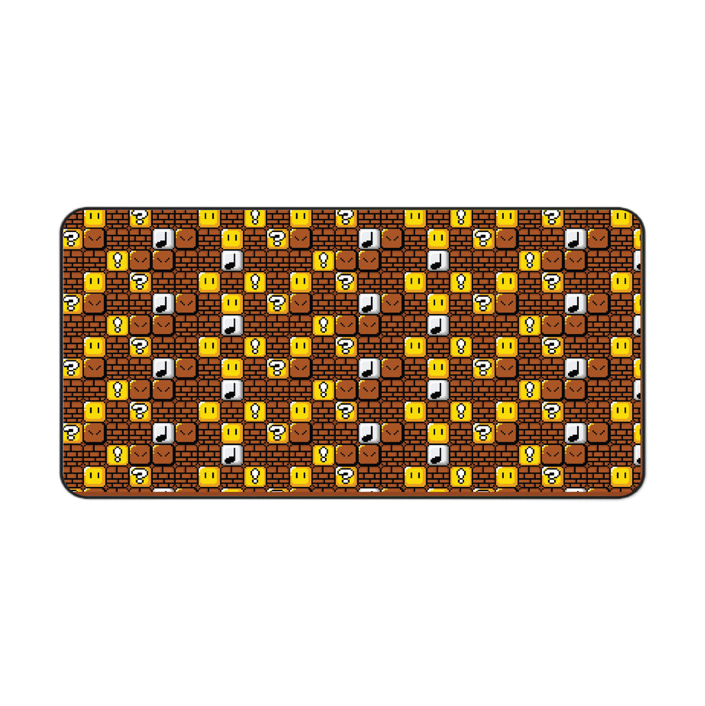 Mario Blocks Desk Mat