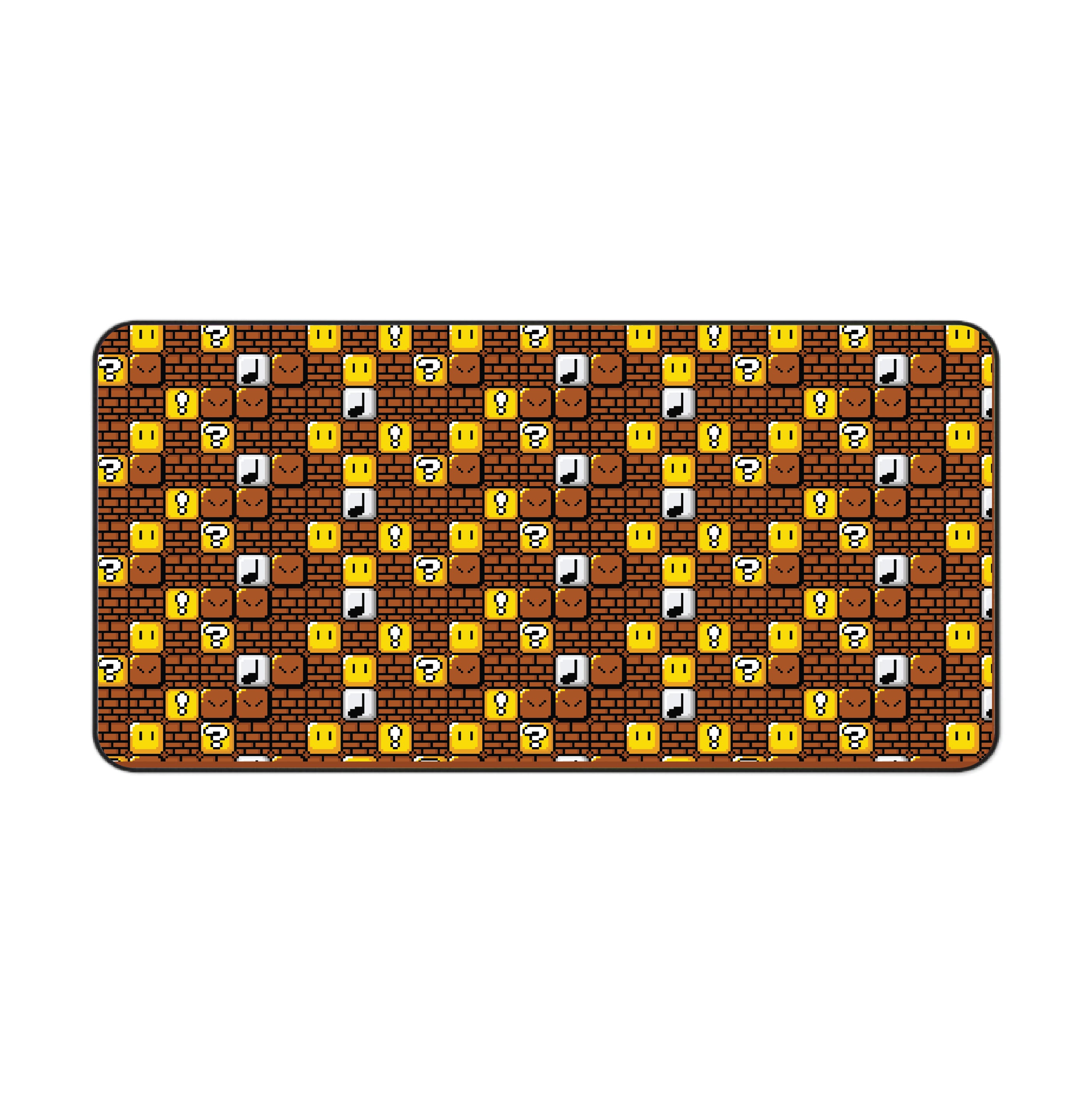 Mario Blocks Desk Mat