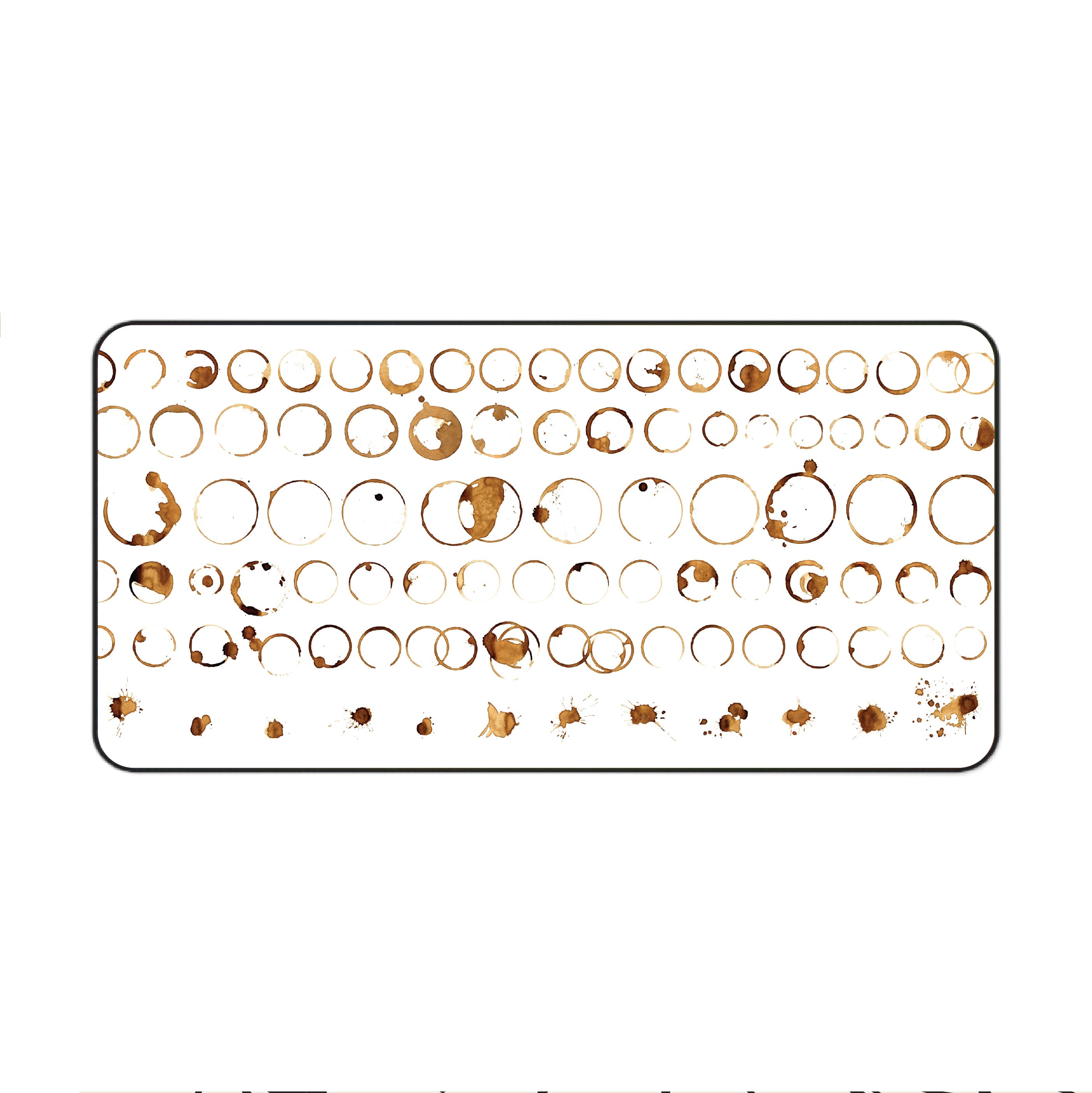 Coffee Stain Desk Mat