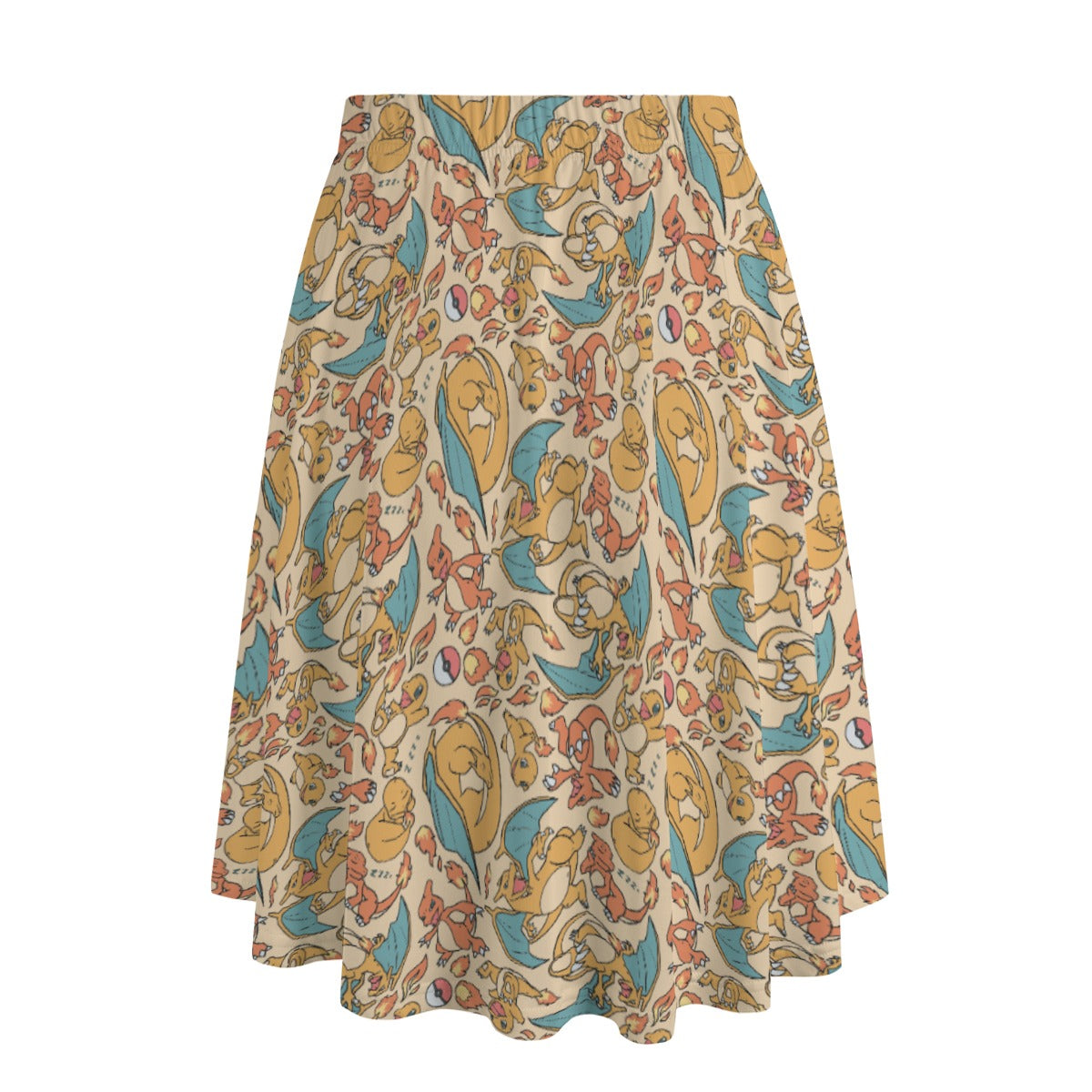 Charmander, Charmeleon and Charizard Skirt