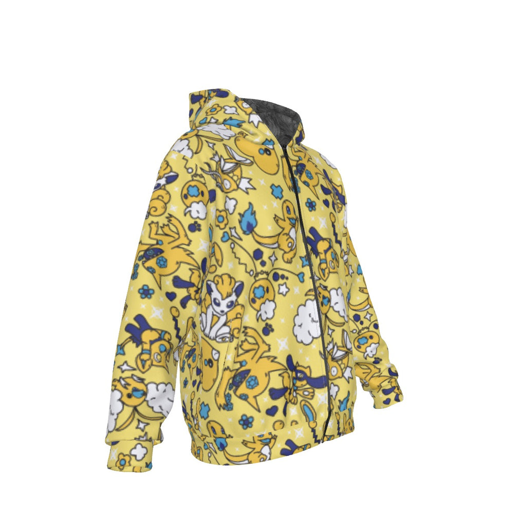 Character Shiny Pattern Hoodie