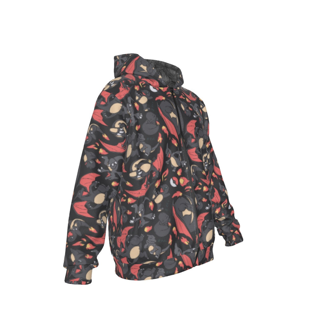 Charizard (Black) Pattern Hoodie
