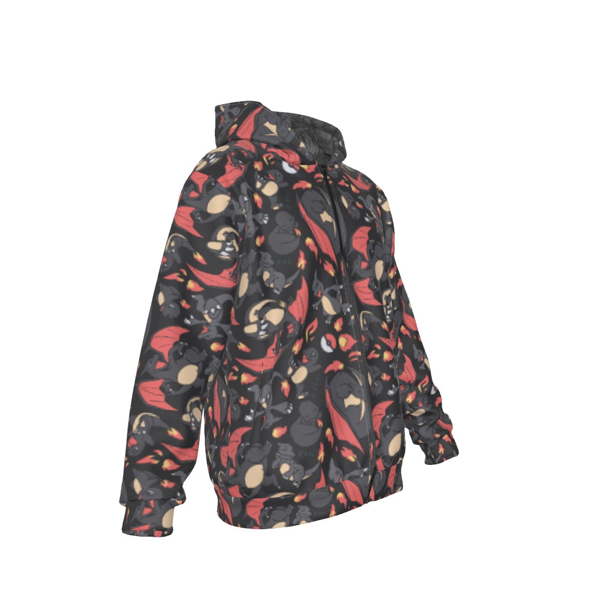 Charizard (Black) Pattern Hoodie