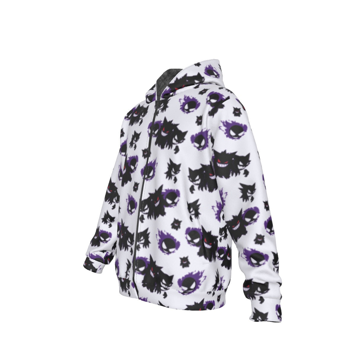 Gengar (White) Pattern Hoodie