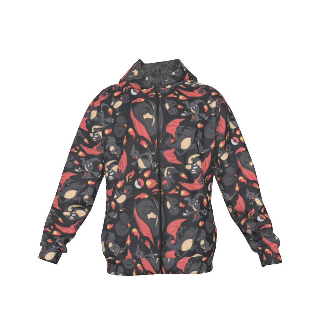 Charizard (Black) Pattern Hoodie
