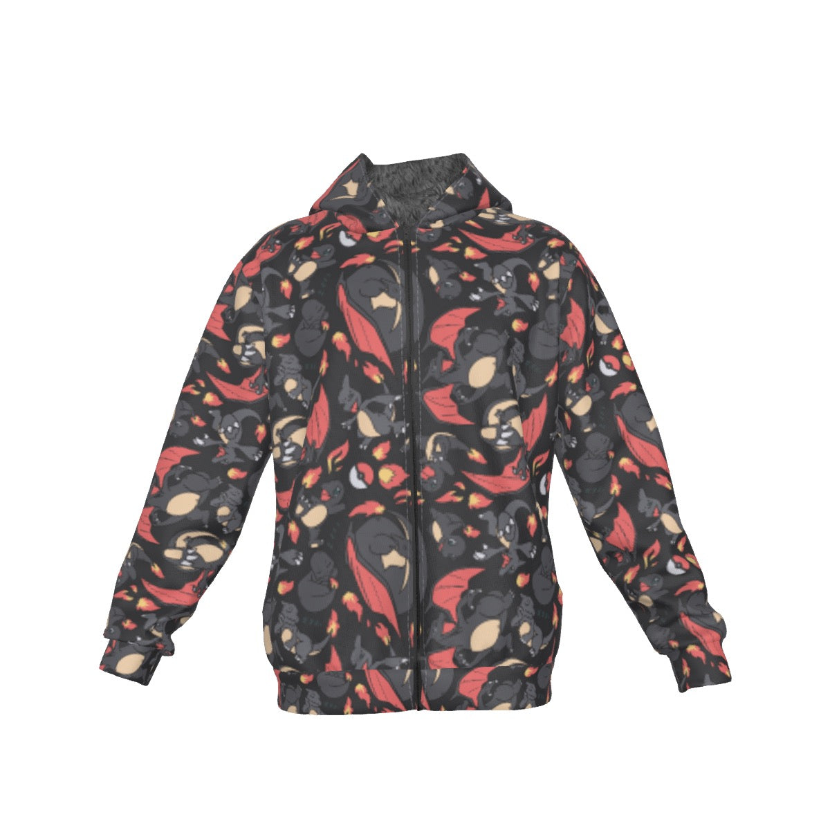 Charizard (Black) Pattern Hoodie