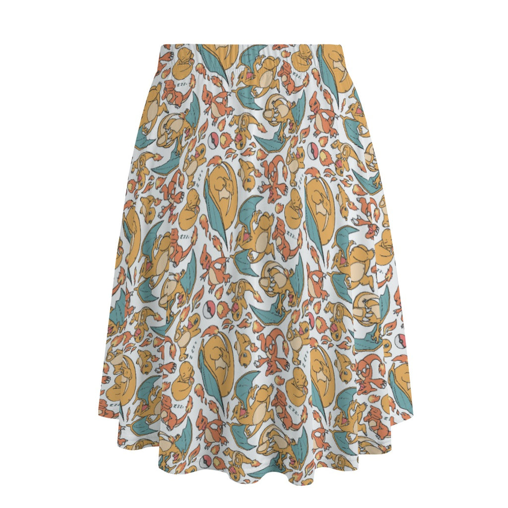 Charmander, Charmeleon and Charizard Skirt