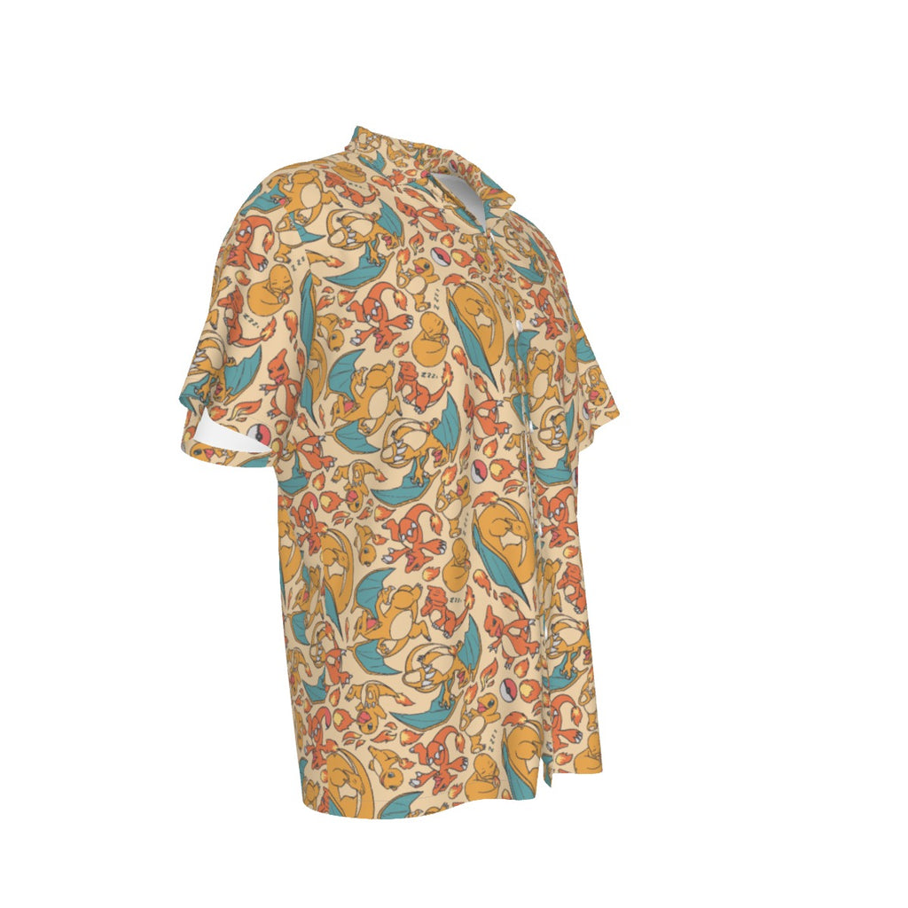 Charizard (Cream) Hawaiian Shirt