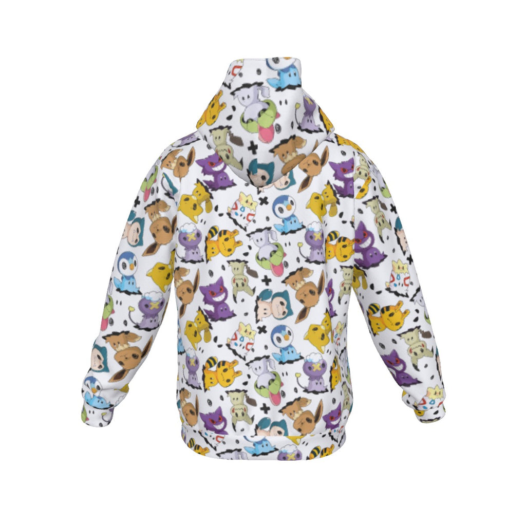 Mimikyu (White) Pattern Hoodie