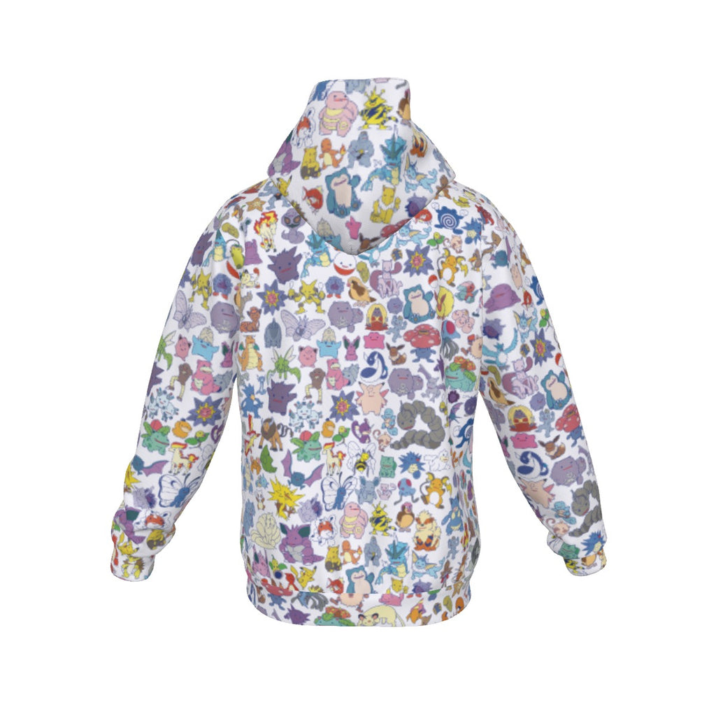 151 Ditto (White) Pattern Hoodie