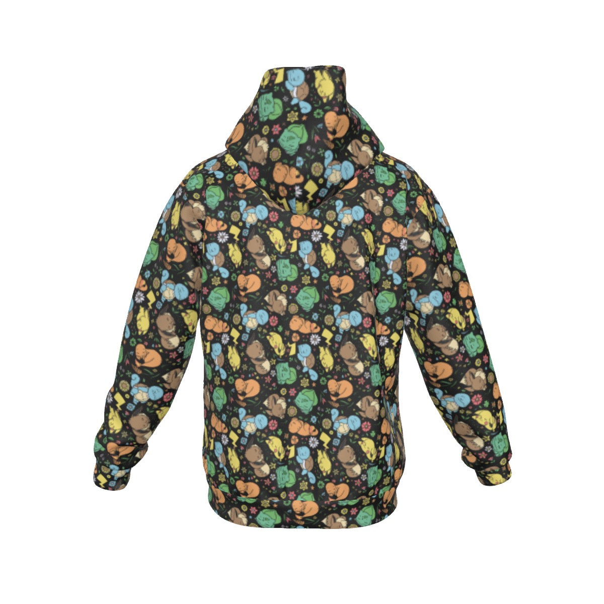 Sleeping Starter (Black) Pattern Hoodie