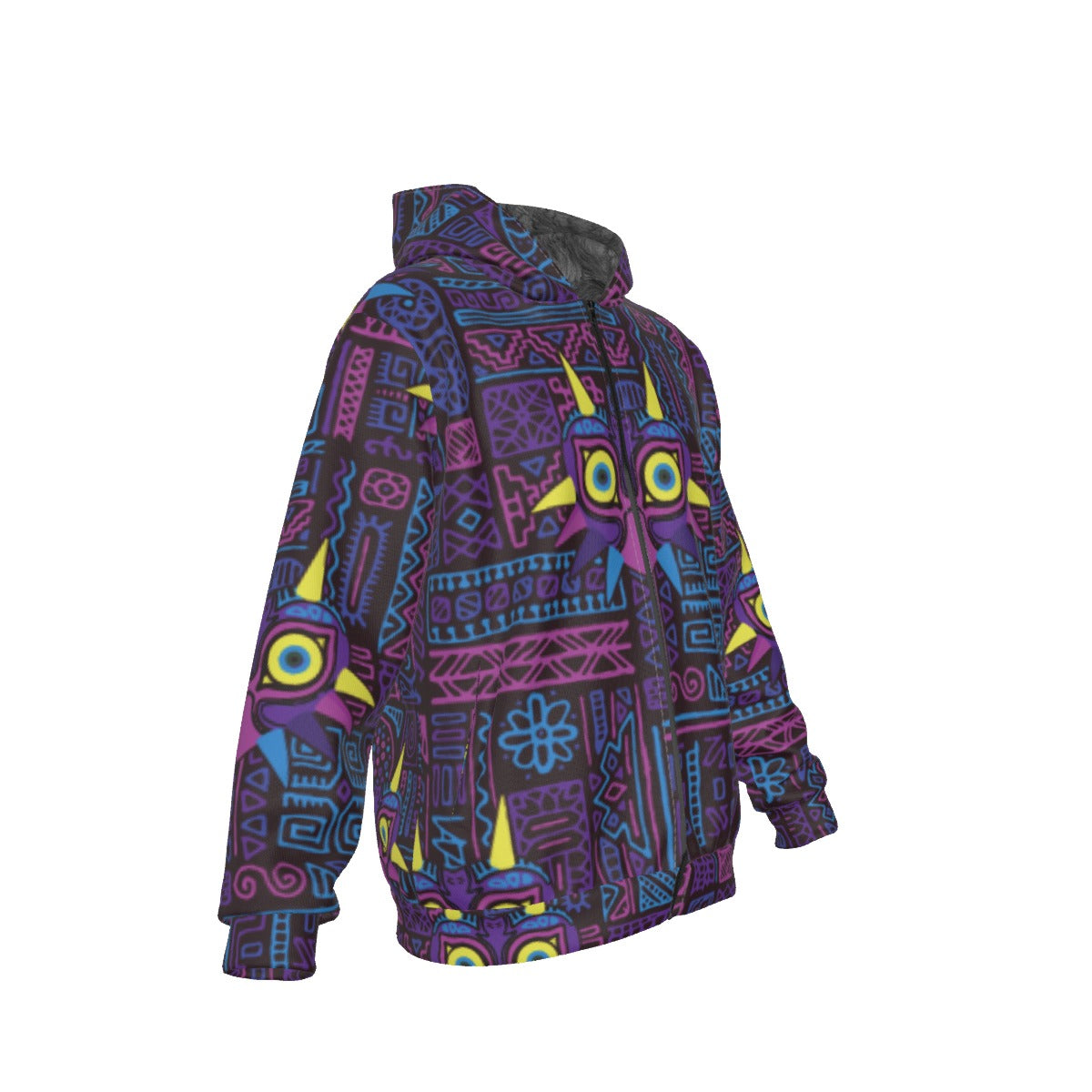 Zelda Majora's Mask (Purple) Pattern Hoodie