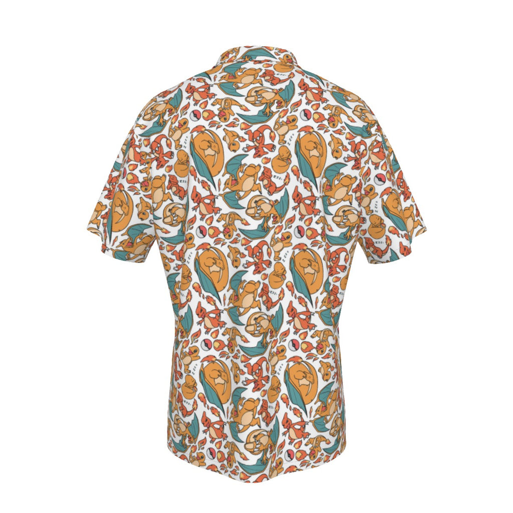 Charizard (White) Hawaiian Shirt