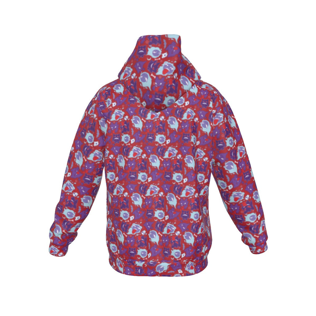 Gengar (Red) Pattern Hoodie