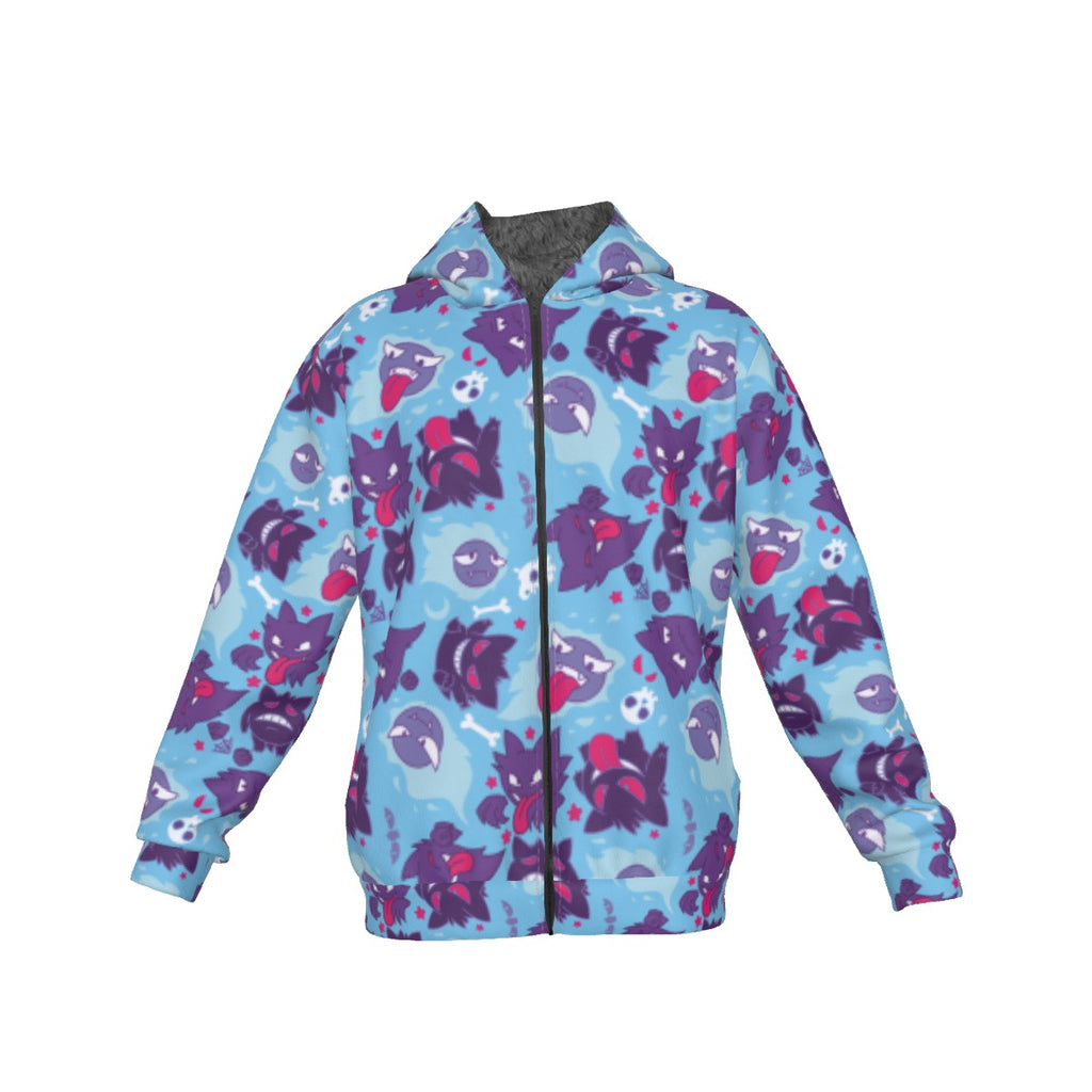 Gengar (Light Blue) Pattern Hoodie