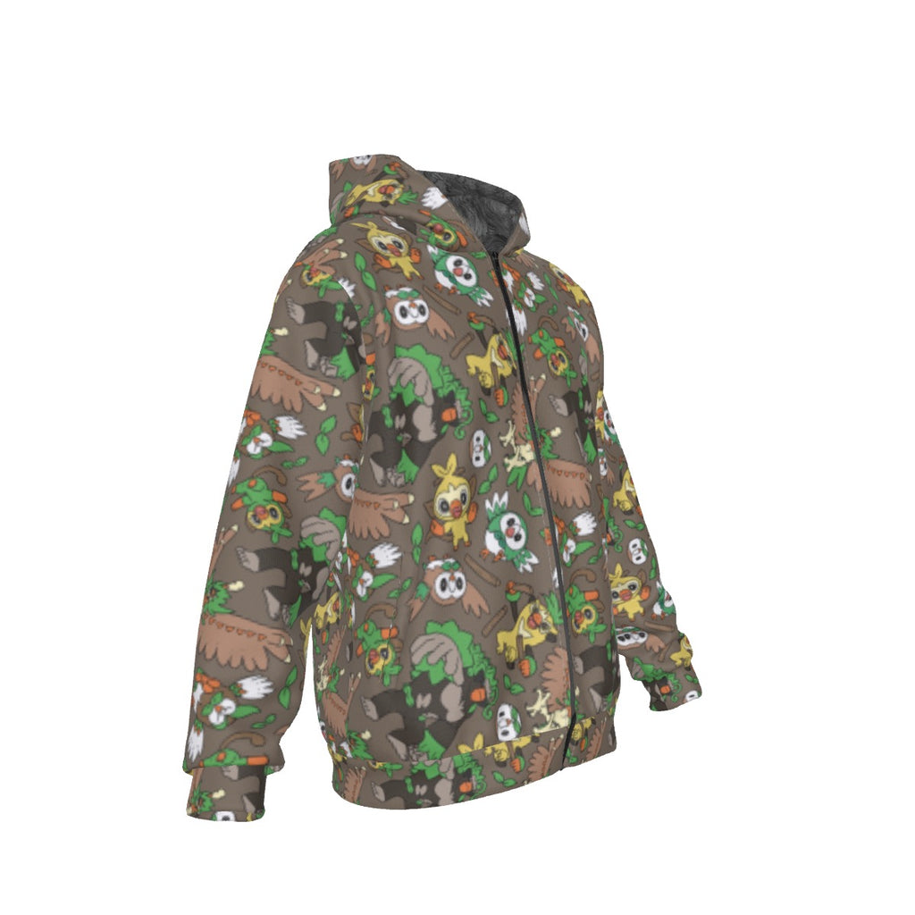 Rowlet Pattern Hoodie