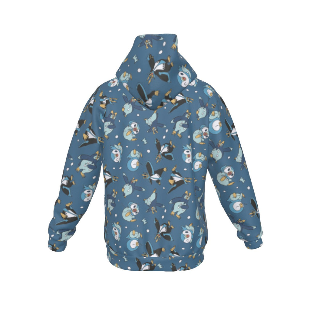 Piplup Pattern Hoodie