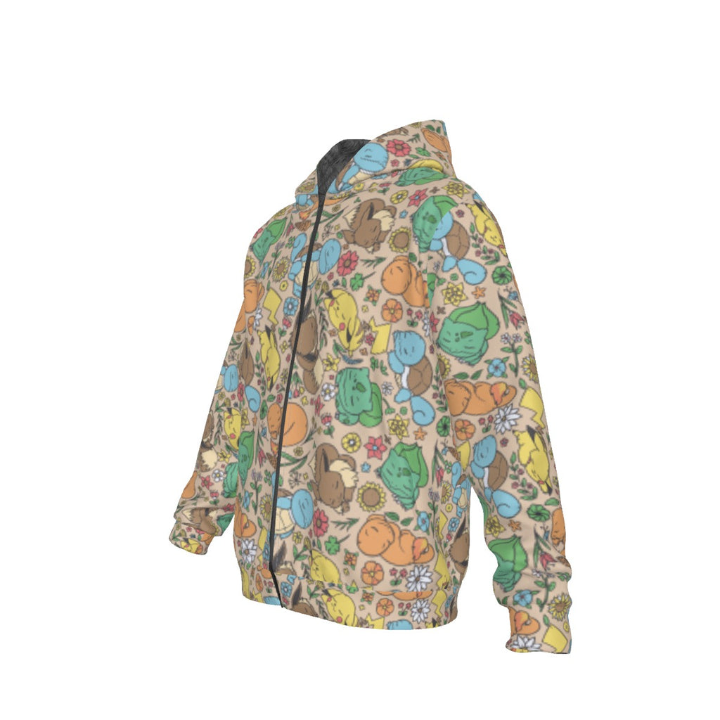 Sleeping Starters (Brown) Pattern Hoodie