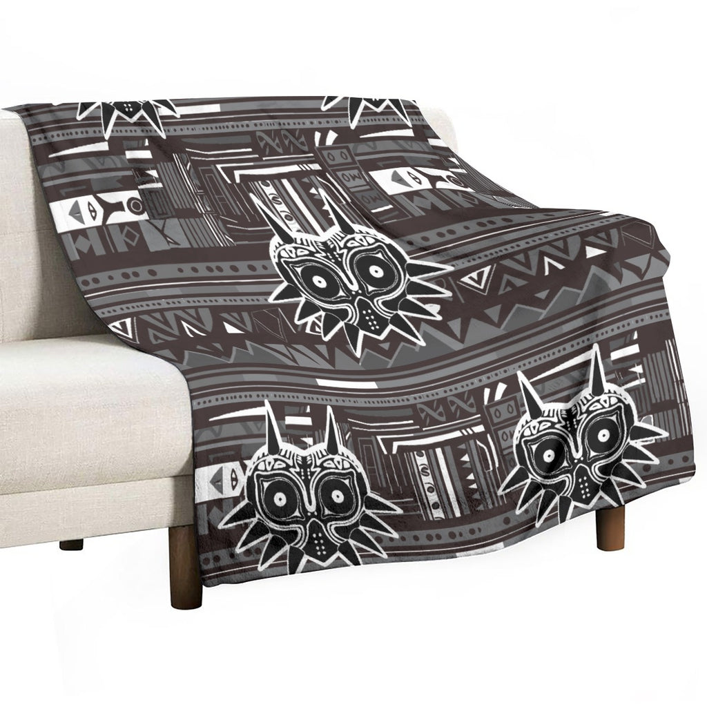 Zelda Majora's Mask (Black) Blanket