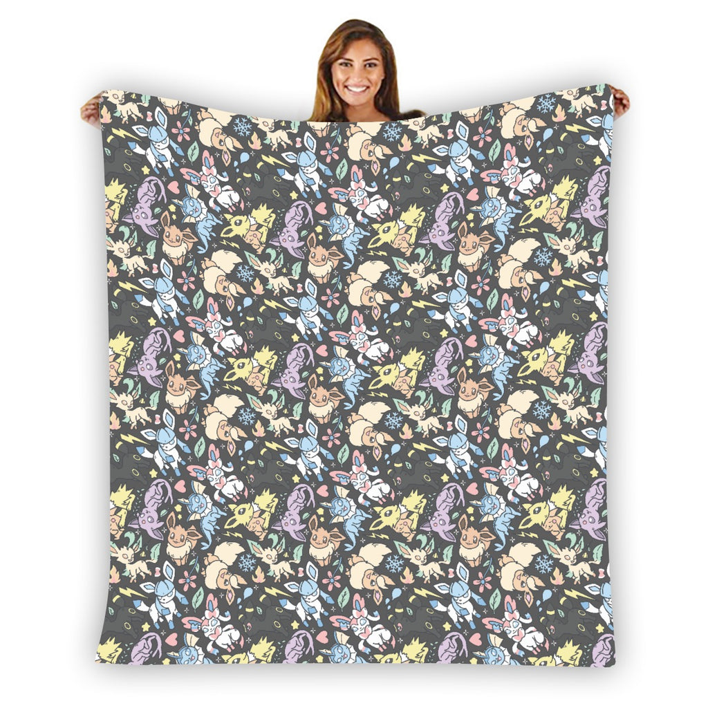 Eeveelutions (Gray) Blanket