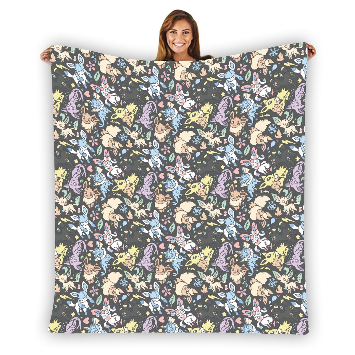 Eeveelutions (Gray) Blanket