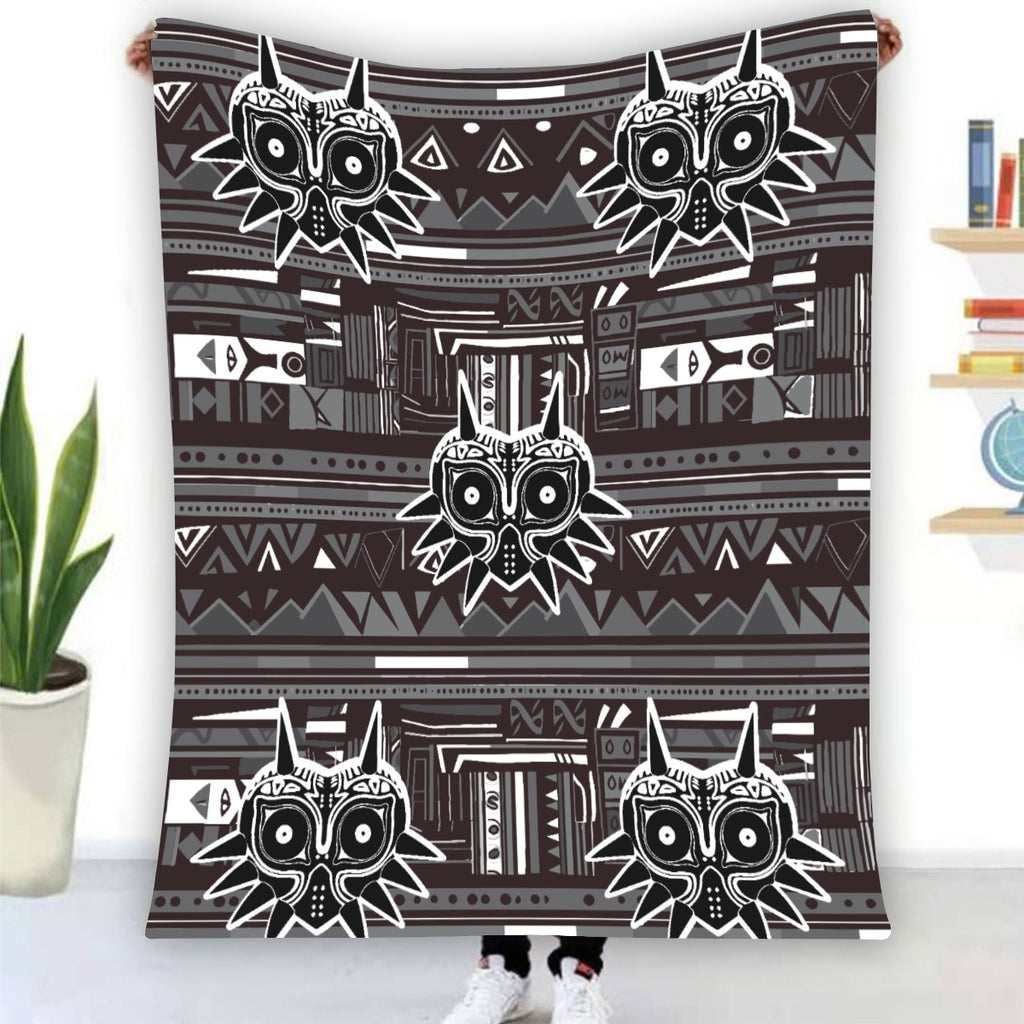 Zelda Majora's Mask (Black) Blanket