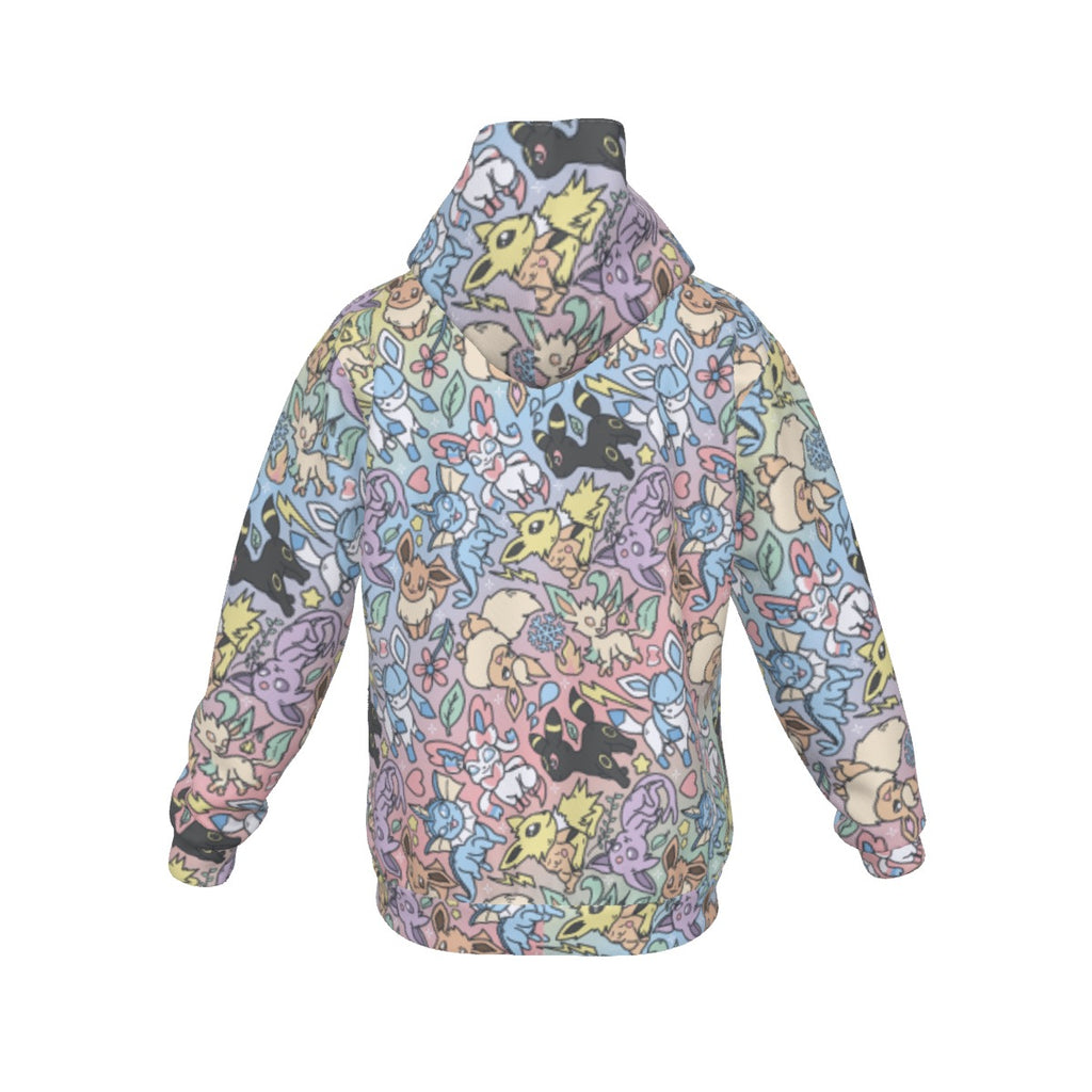 Eeveelutions (Rainbow) Pattern Hoodie