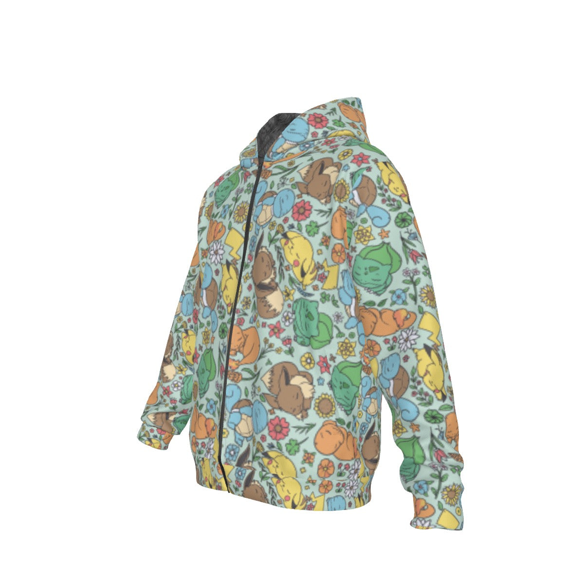 Sleeping Starter (Green) Pattern Hoodie