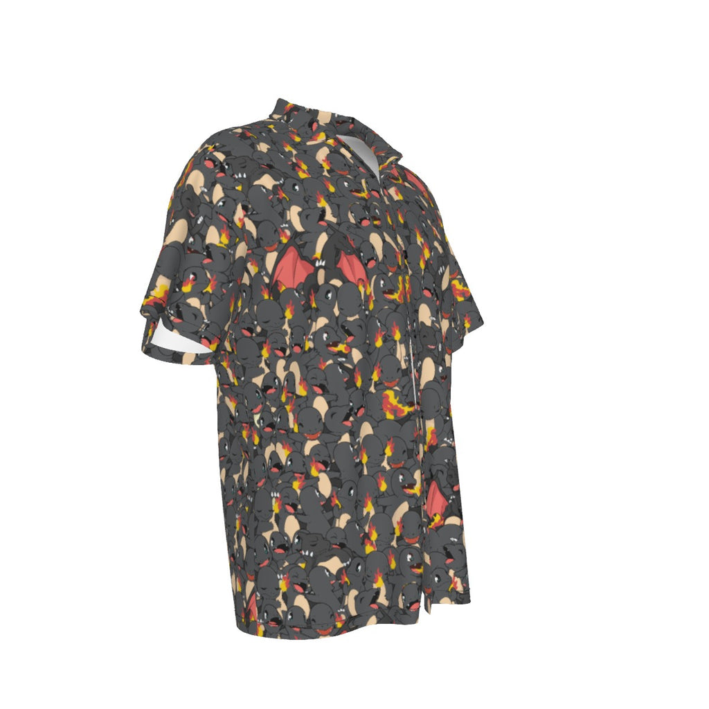 Charizard (Black) Hawaiian Shirt