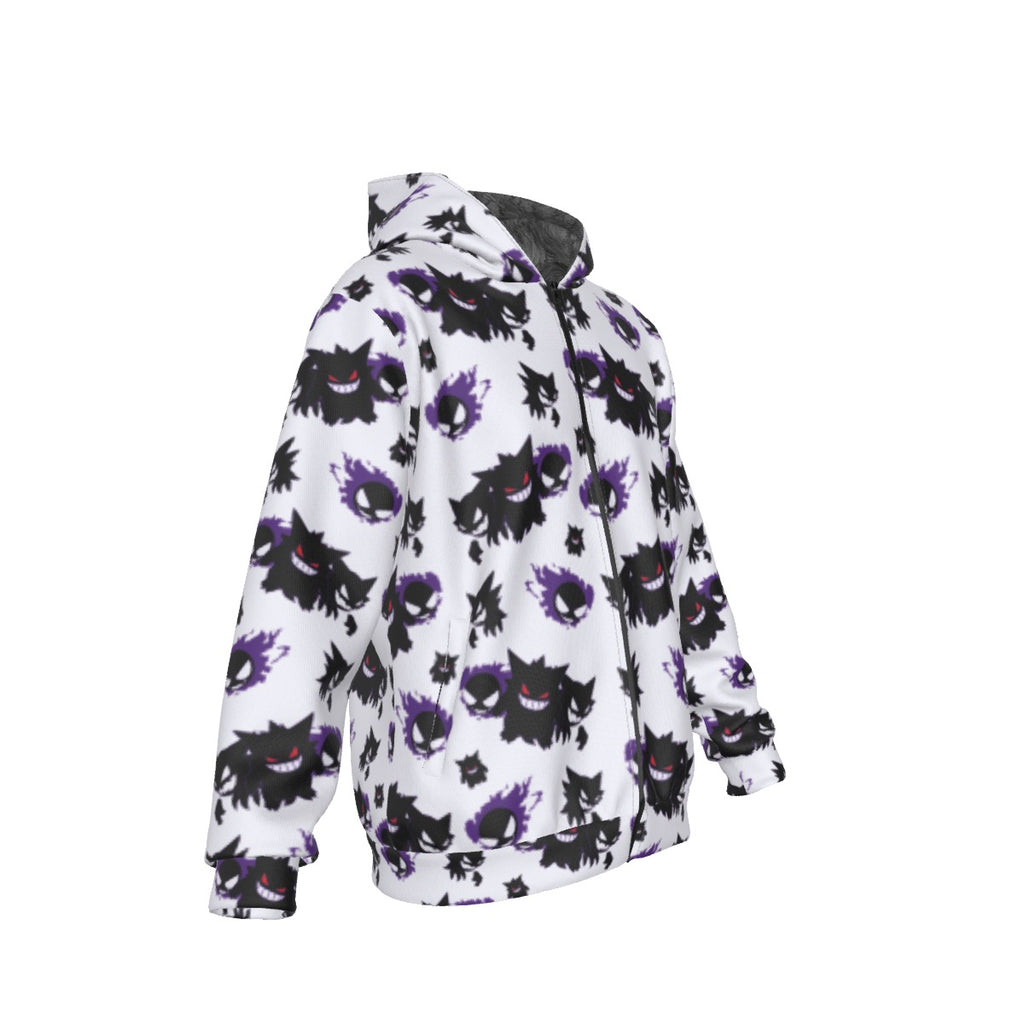 Gengar (White) Pattern Hoodie