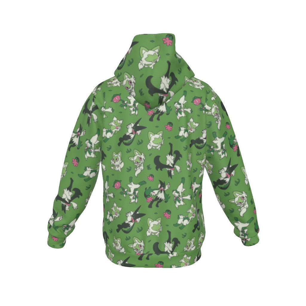 Sprigatito Pattern Hoodie