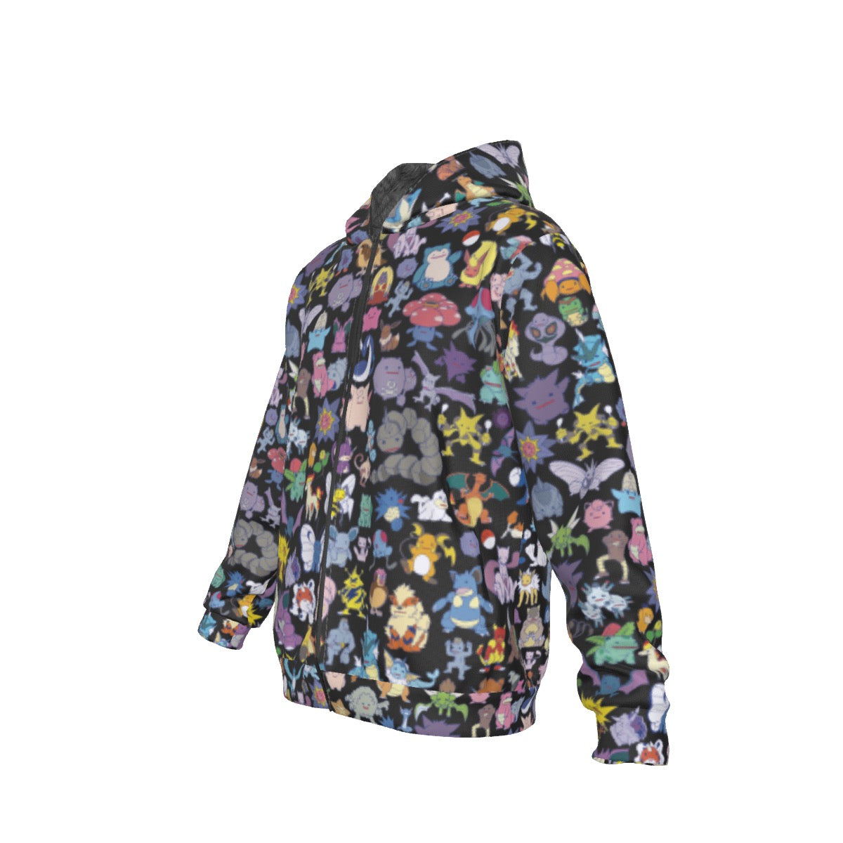 151 Ditto (Black) Pattern Hoodie