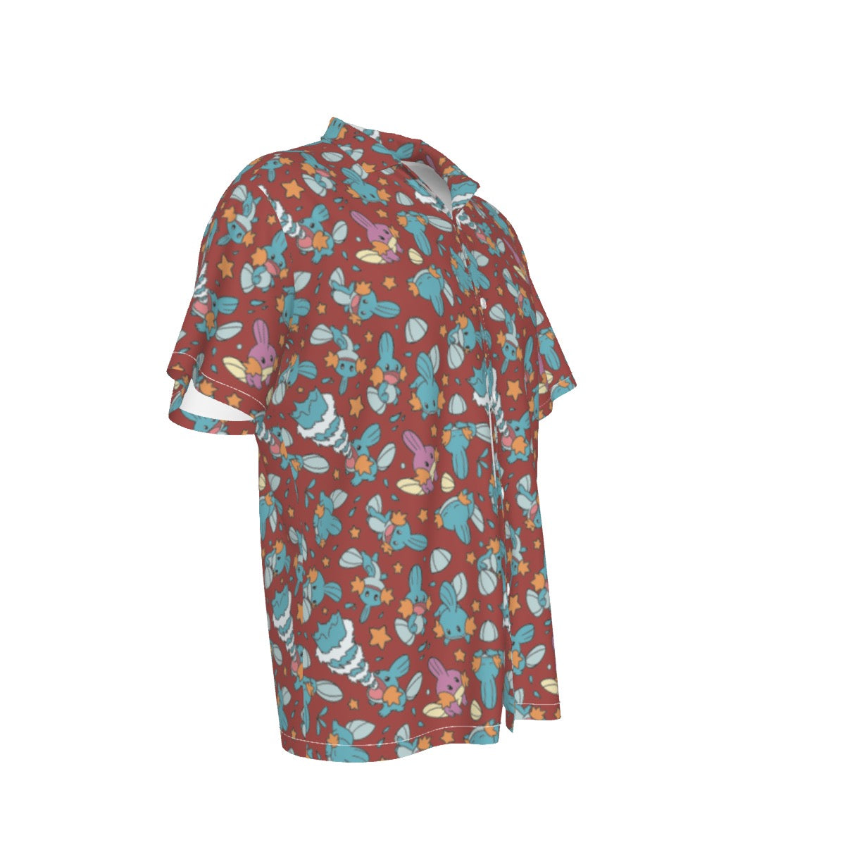Mudkip (Red) Hawaiian Shirt