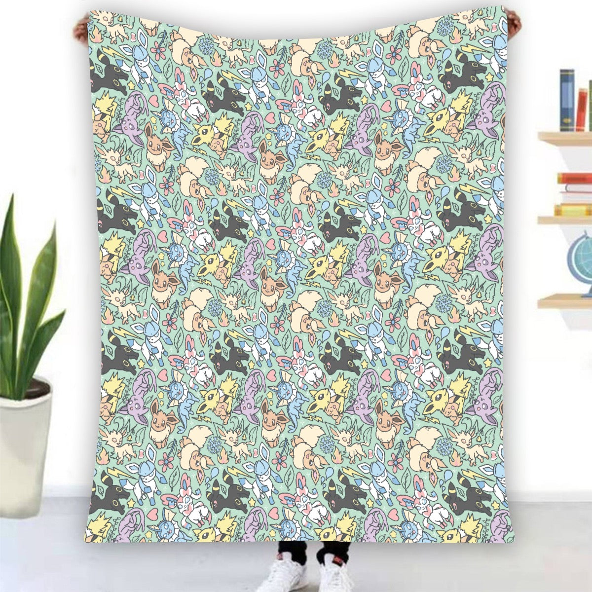 Eeveelutions (Green) Blanket