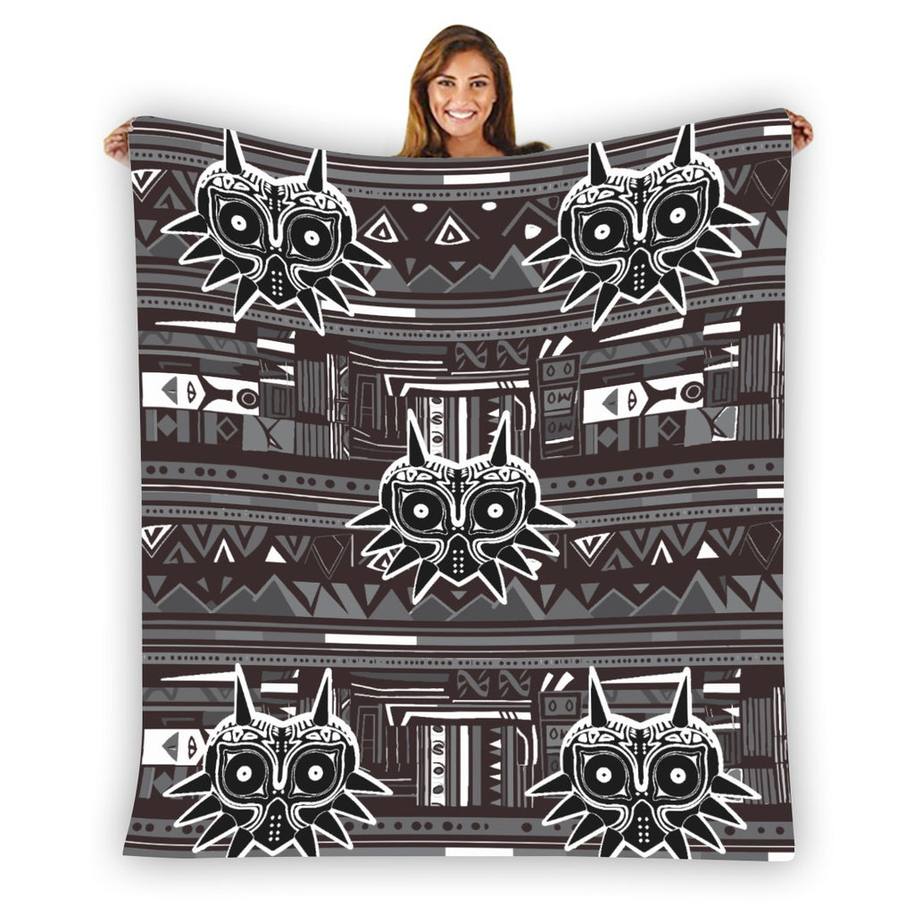 Zelda Majora's Mask (Black) Blanket