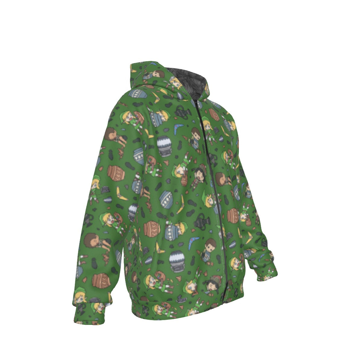 Zelda Smashing Pots Pattern Hoodie