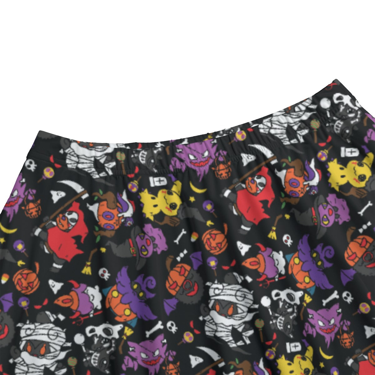 Pikachu, Gengar and Halloween Skirt