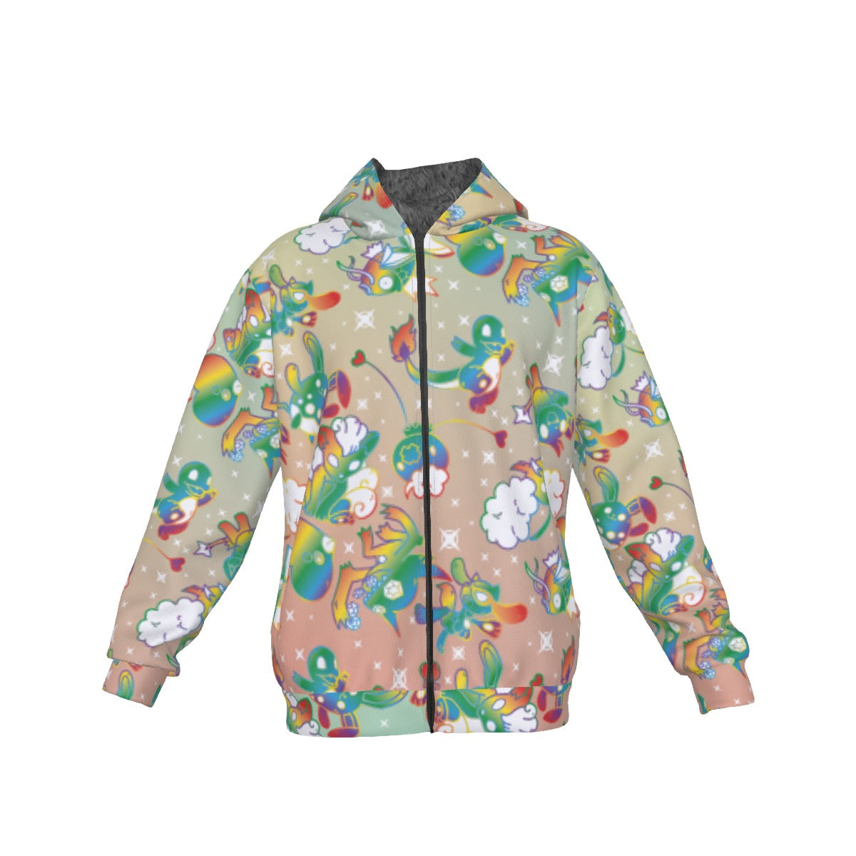 Character Pattern Hoodie