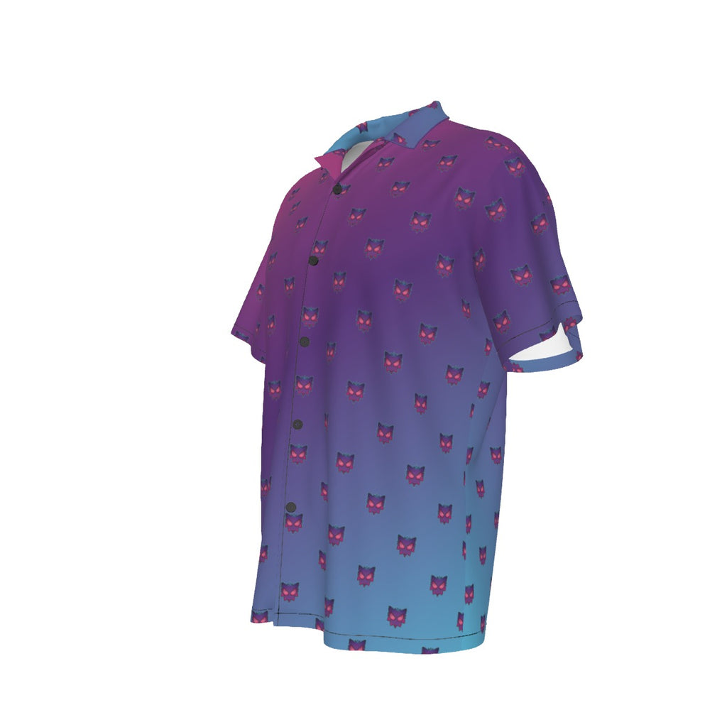 LED Gengar (Gradient) Hawaiian Shirt