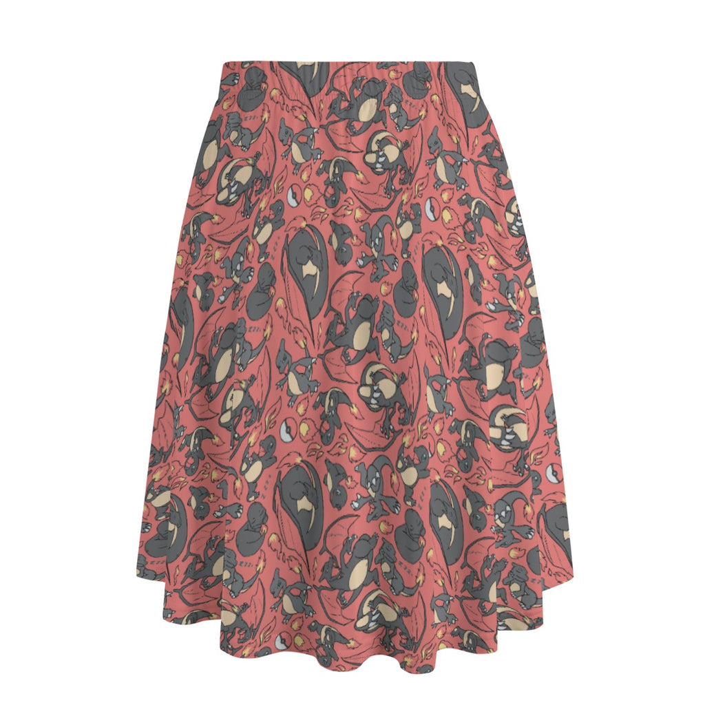 Charmander, Charmeleon and Charizard Skirt