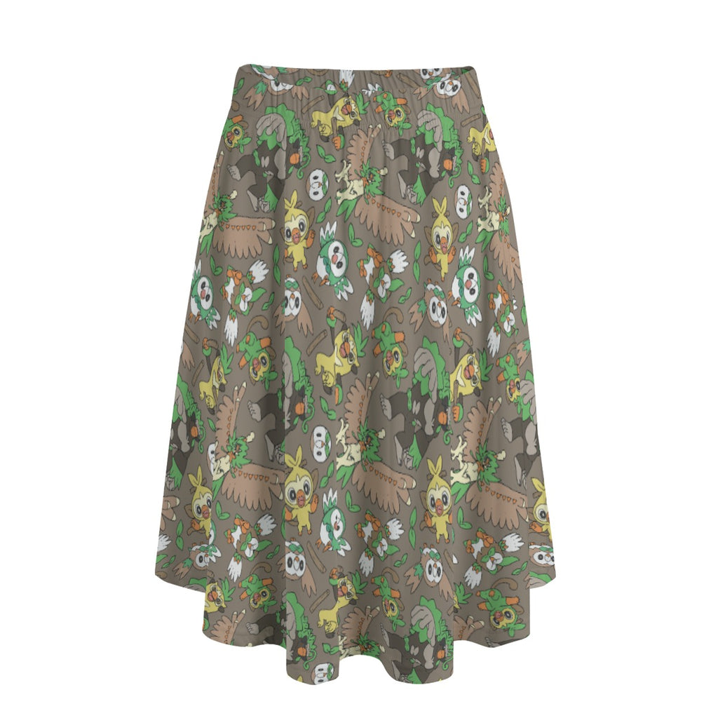 Rowlet, Dartrix and Decidueye Skirt
