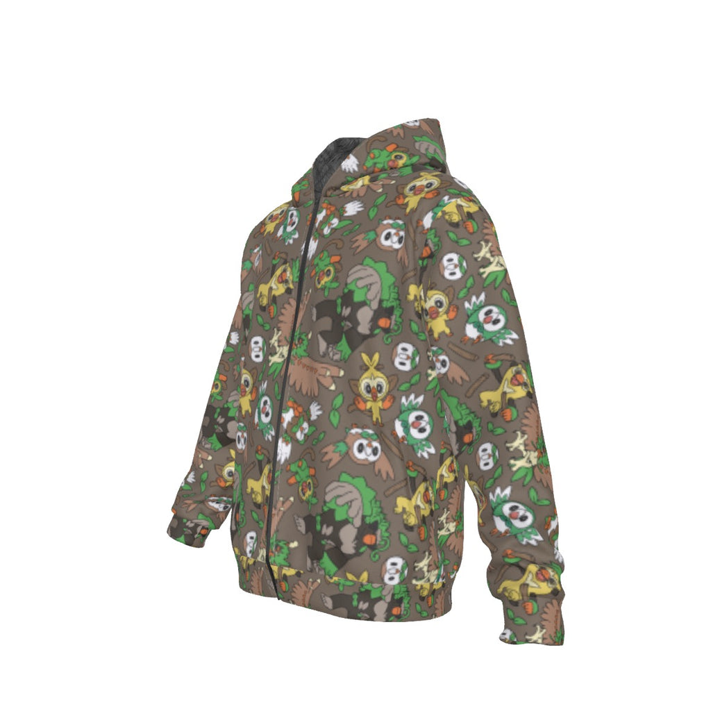 Rowlet Pattern Hoodie