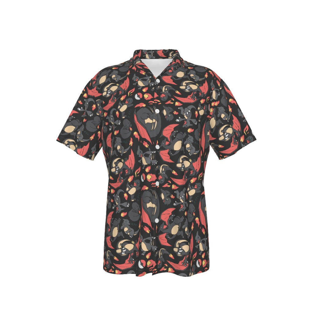 Charizard (Black) Hawaiian Shirt