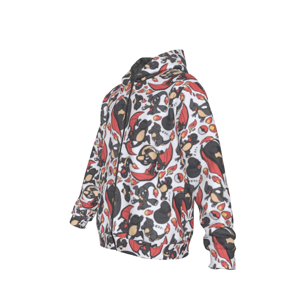 Charizard (White) Pattern Hoodie