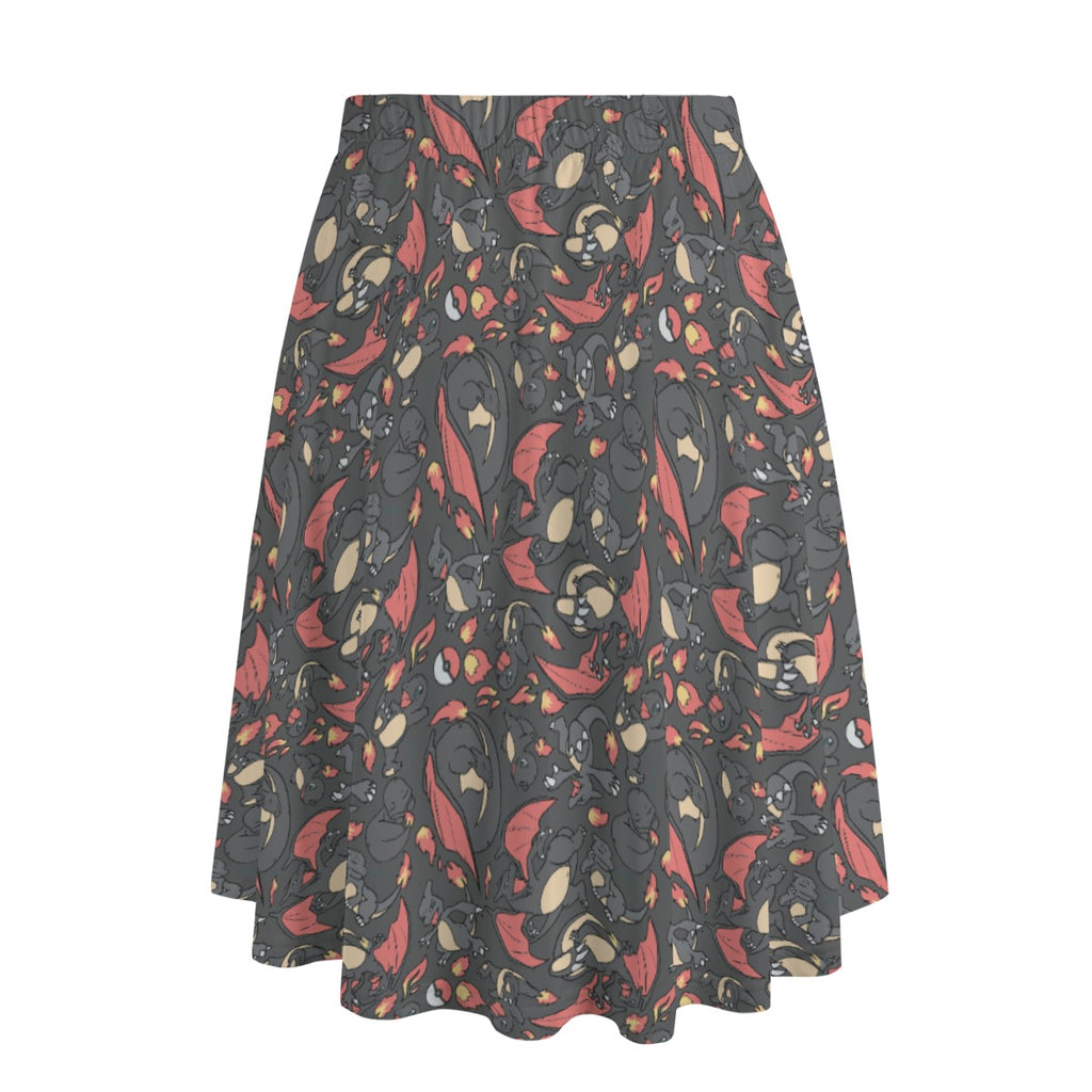 Charmander, Charmeleon and Charizard Skirt