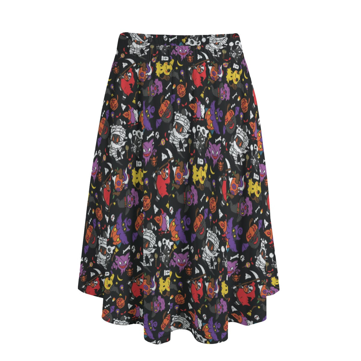 Pikachu, Gengar and Halloween Skirt